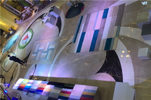 展会拼块毯铺装展现